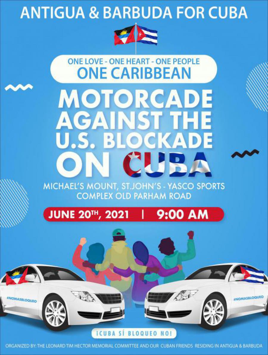 Caravana contra el bloqueo.Domingo 20 a las 9.AM