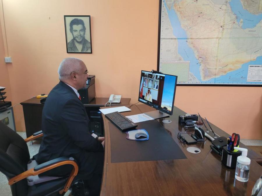 Cuban Ambassador presents copy of Credentials to the Foreign Minister of Bahrain