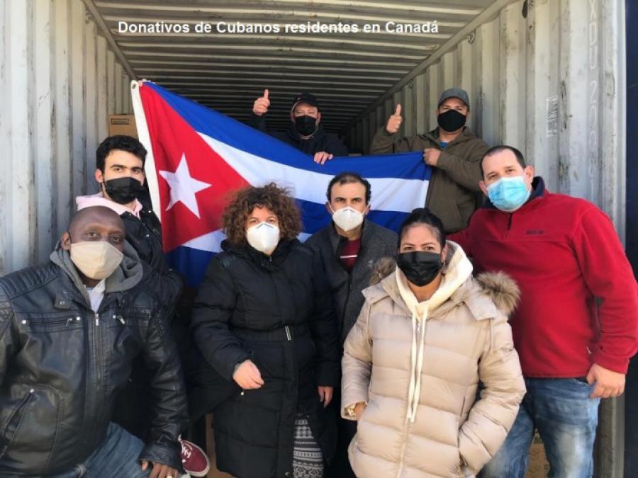 Donativo de la Asociación de cubanos residentes en Toronto, Canadá