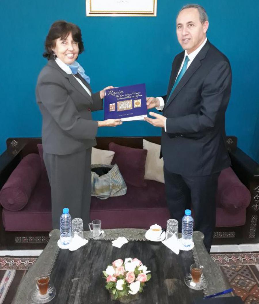 Ministro de Cultura de Argelia, Azzedine Mihoubi, recibe a la Embajadora de Cuba, Clara M. Pulido Escandell