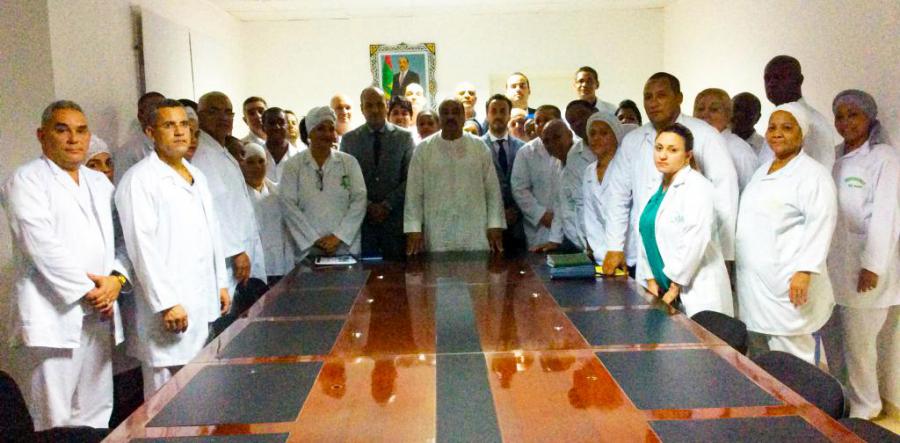 Mohamed Ould Abdel Aziz intercambia con Brigada Médica Cubana en Mauritania