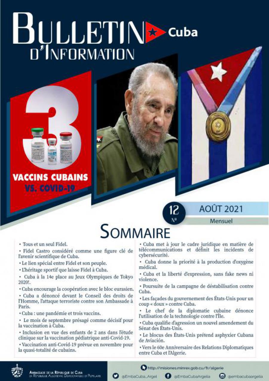 Bulletin d’Information sur CUBA (Nº 12 Août/2021)