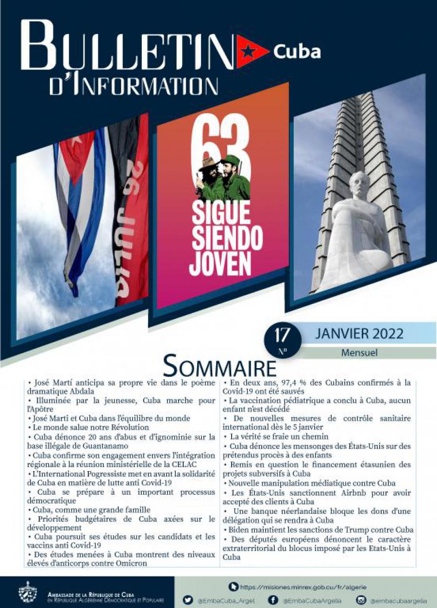 Bulletin d’Information sur CUBA (Nº 17 Janvier/2022)