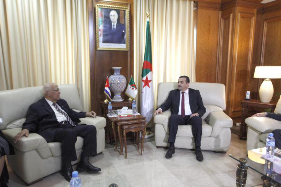 Vice-Premier ministre du gouvernement cubain tient une rencontre avec le ministre algérien de l’Energie et des Mines