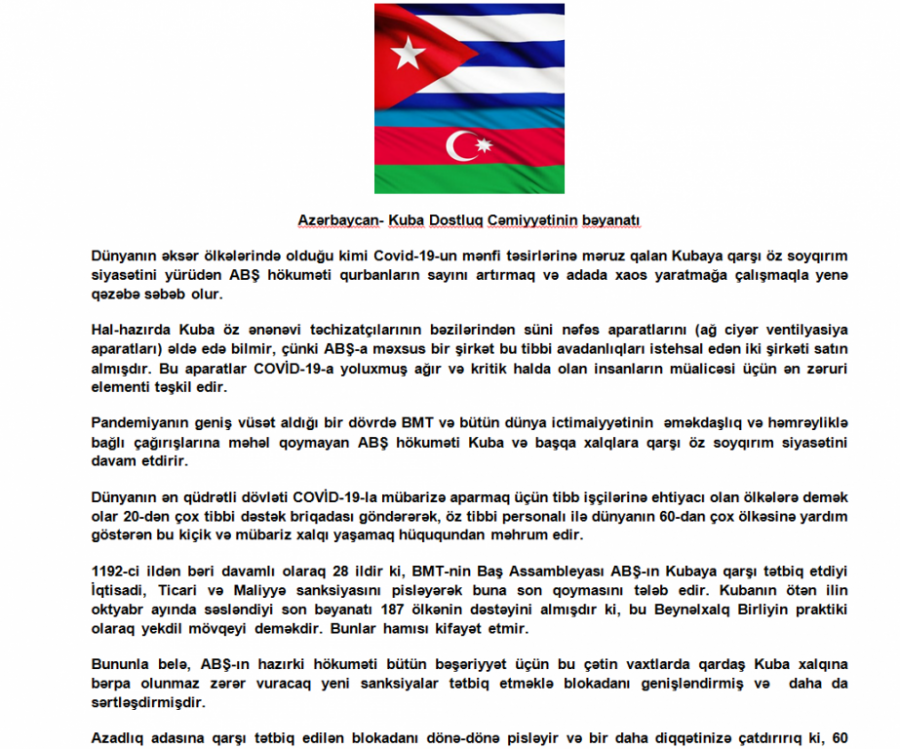 Cuba Azerbaiyán 