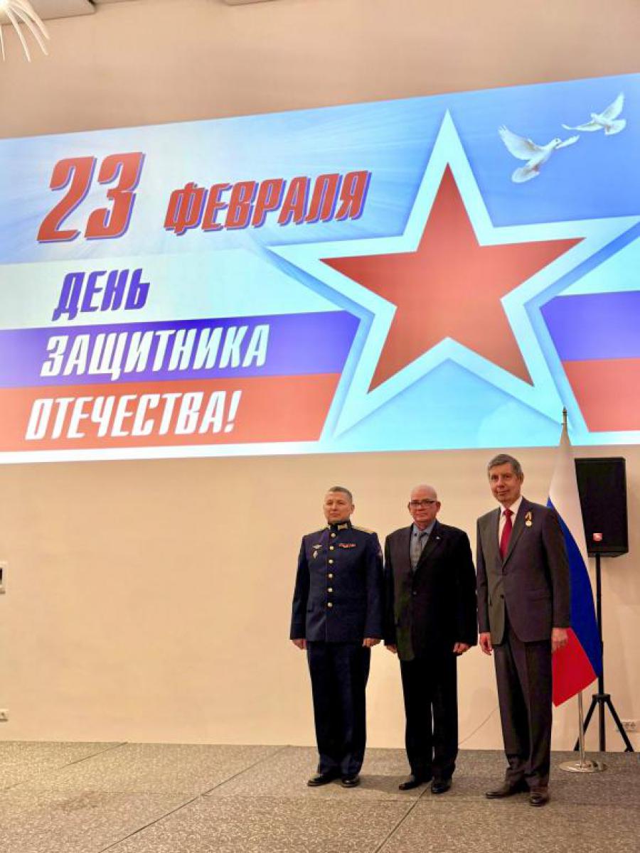 Asiste el embajador de Cuba en Azerbaiyán a conmemoración de la Embajada de Rusia, por el Día del Defensor de la Patria.