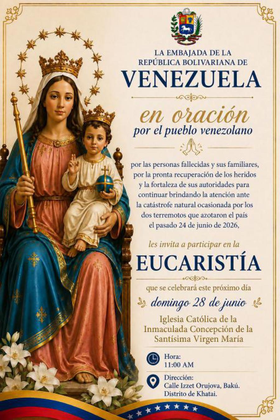 Solidaridad con Venezuela en Azerbaiyán.