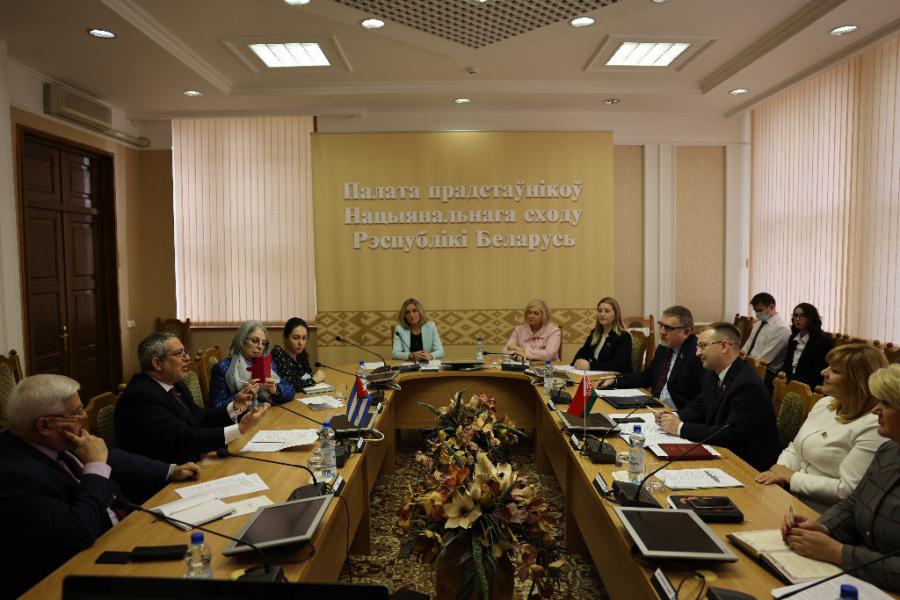 Encuentro en Parlamento de Belarús