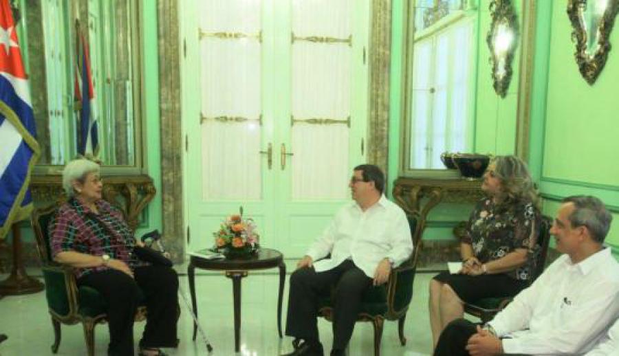 Recibió Canciller cubano a Experta Independiente de Naciones Unidas sobre los derechos humanos y la solidaridad internacional