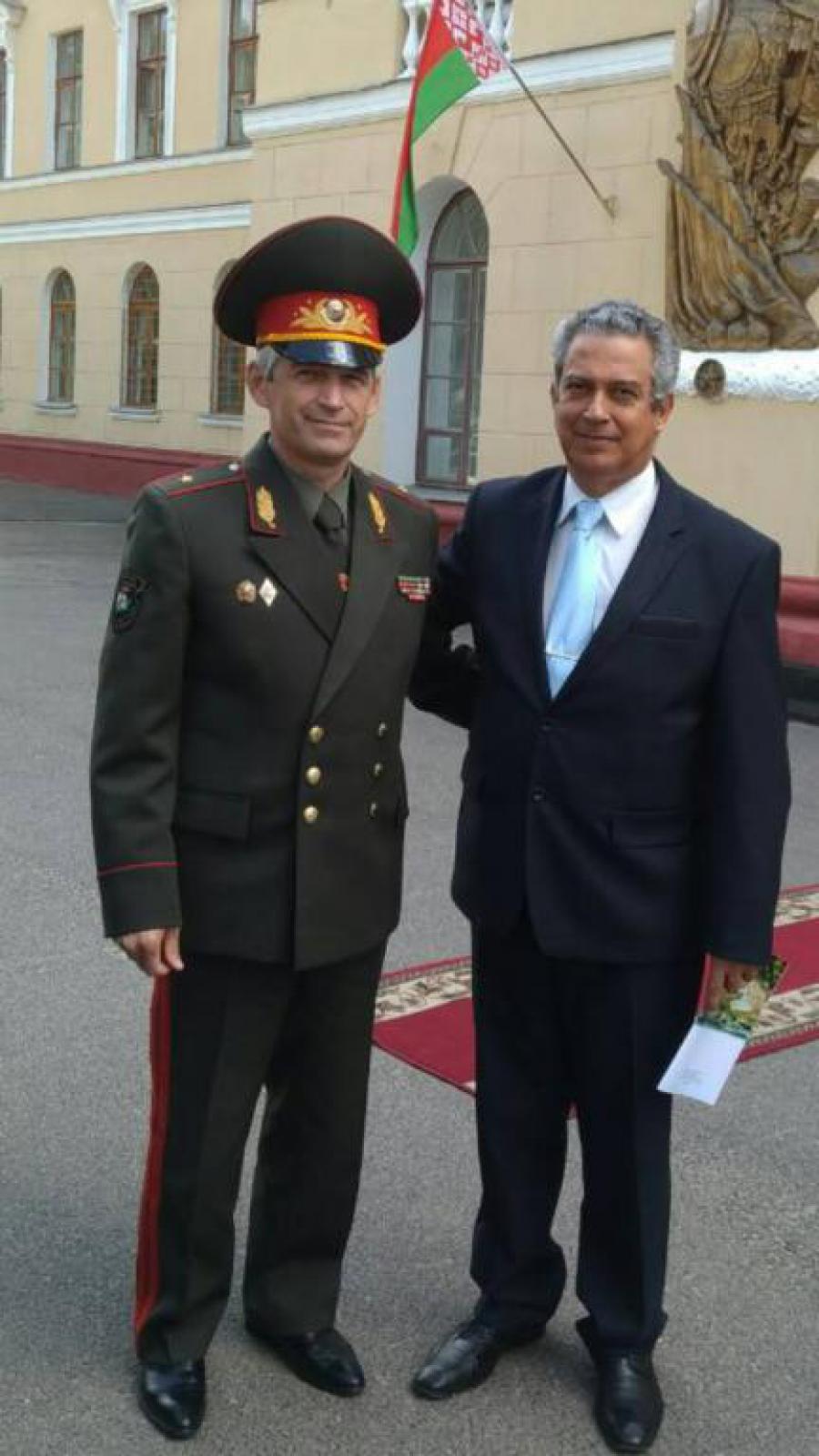 Visita de Embajador de Cuba a la Academia Militar de la República de Belarús