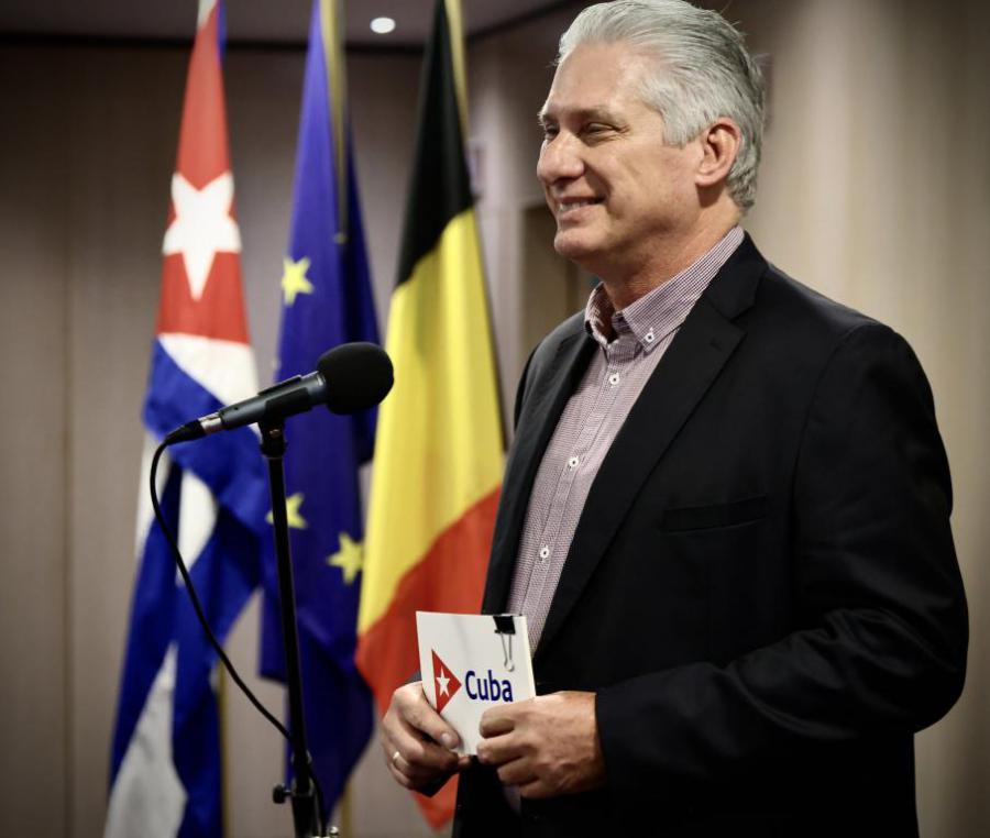 Presidente de Cuba agradece solidaridad en Bélgica y Europa