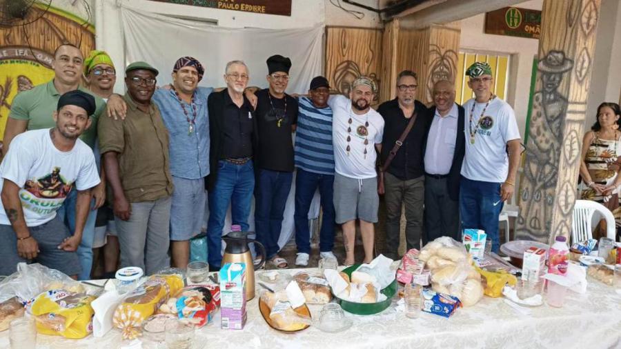 Encuentro con Babalawos de Ifá y maestros masónicos en Rio de Janeiro. 