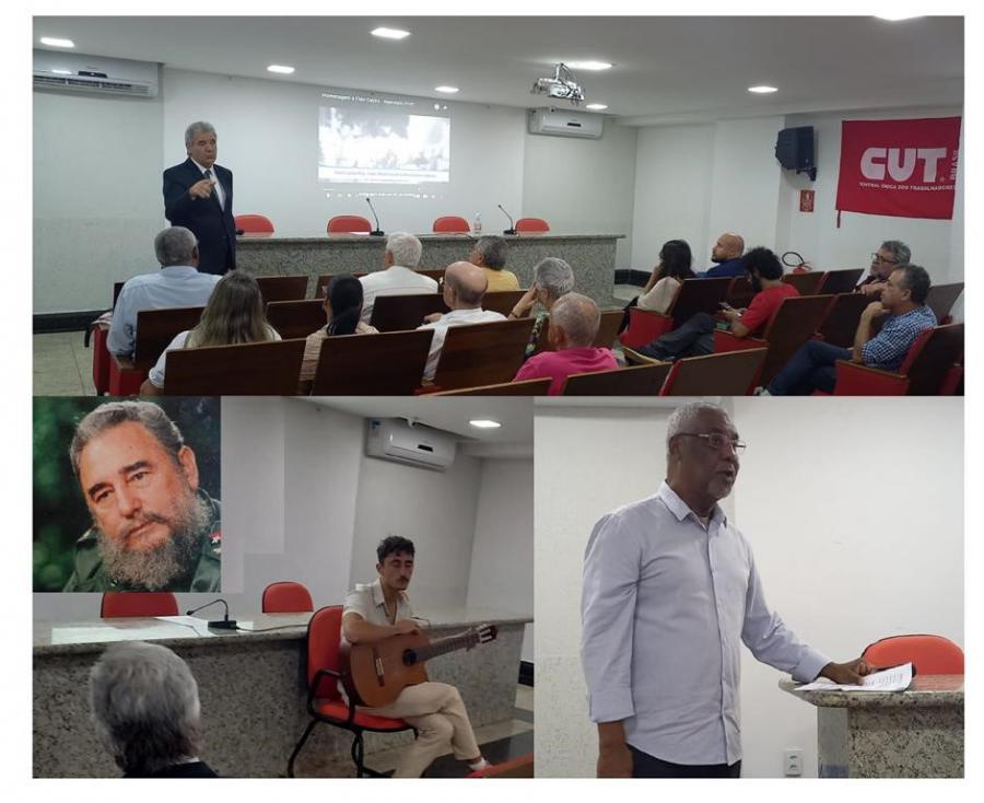 Homenaje al líder histórico de la Revolución Cubana.