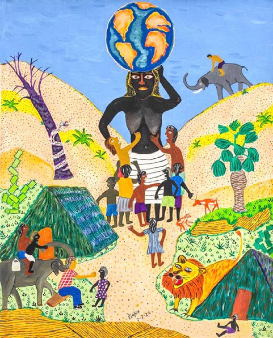 Muestra de arte naif brasileño y cubano.