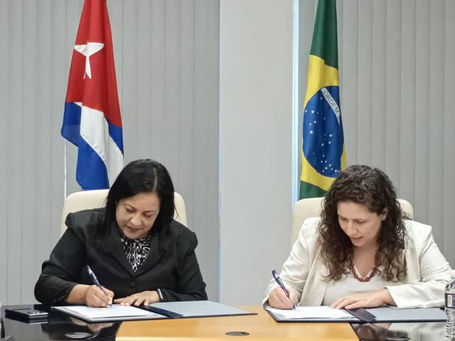 Firman Cuba y Brasil acuerdo de colaboración en el ámbito de la transformación digital.