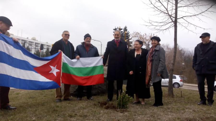 Cubanos residentes en Bulgaria patentizan su apoyo al Referéndum Constitucional.