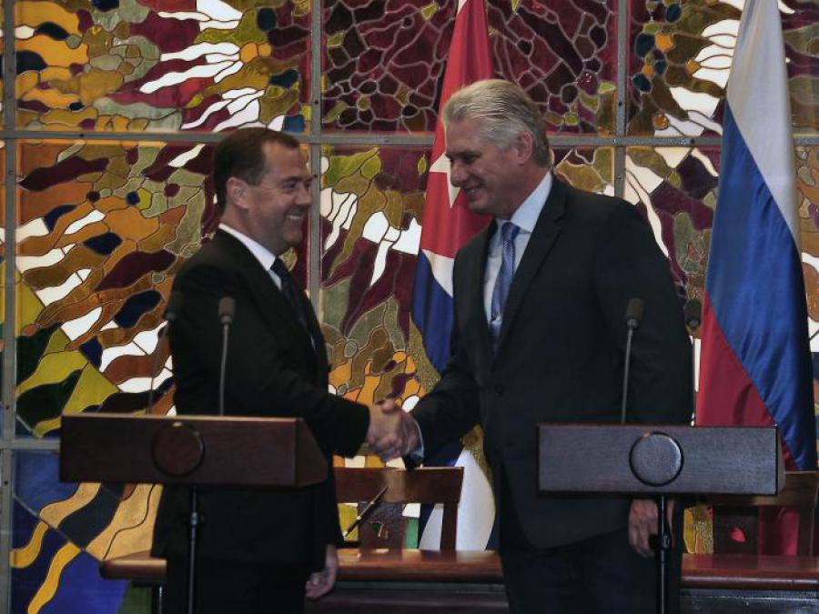 Recibió Díaz-Canel al Presidente del Gobierno de la Federación de Rusia.