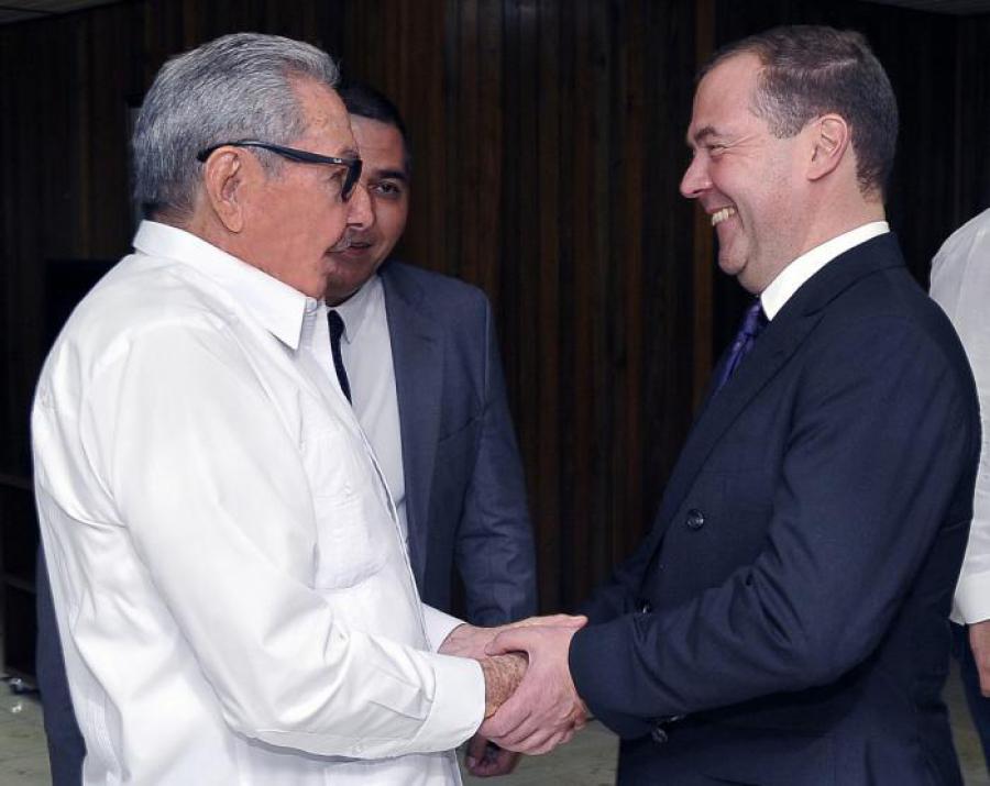 Recibió Raúl a Medvedev.