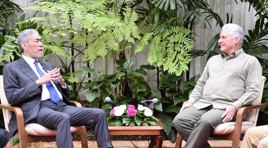 Encuentro con secretario general del Partido Movimiento Izquierda Unida de República Dominicana