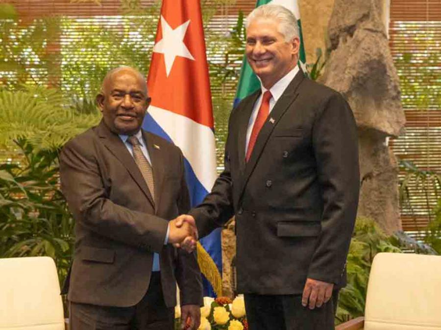 G77+China: Presidente de Cuba recibió a su par de Comoras