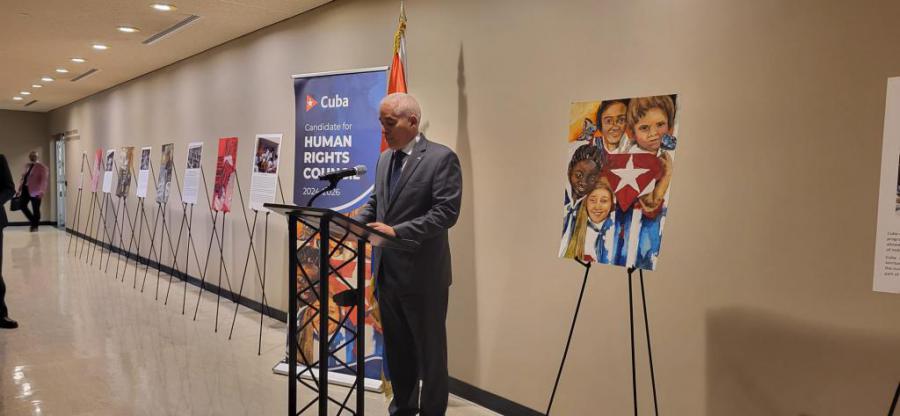 Inaugurada en Naciones Unidas exposición “Cuba, un compromiso sostenido con todos los derechos humanos para todos”.
