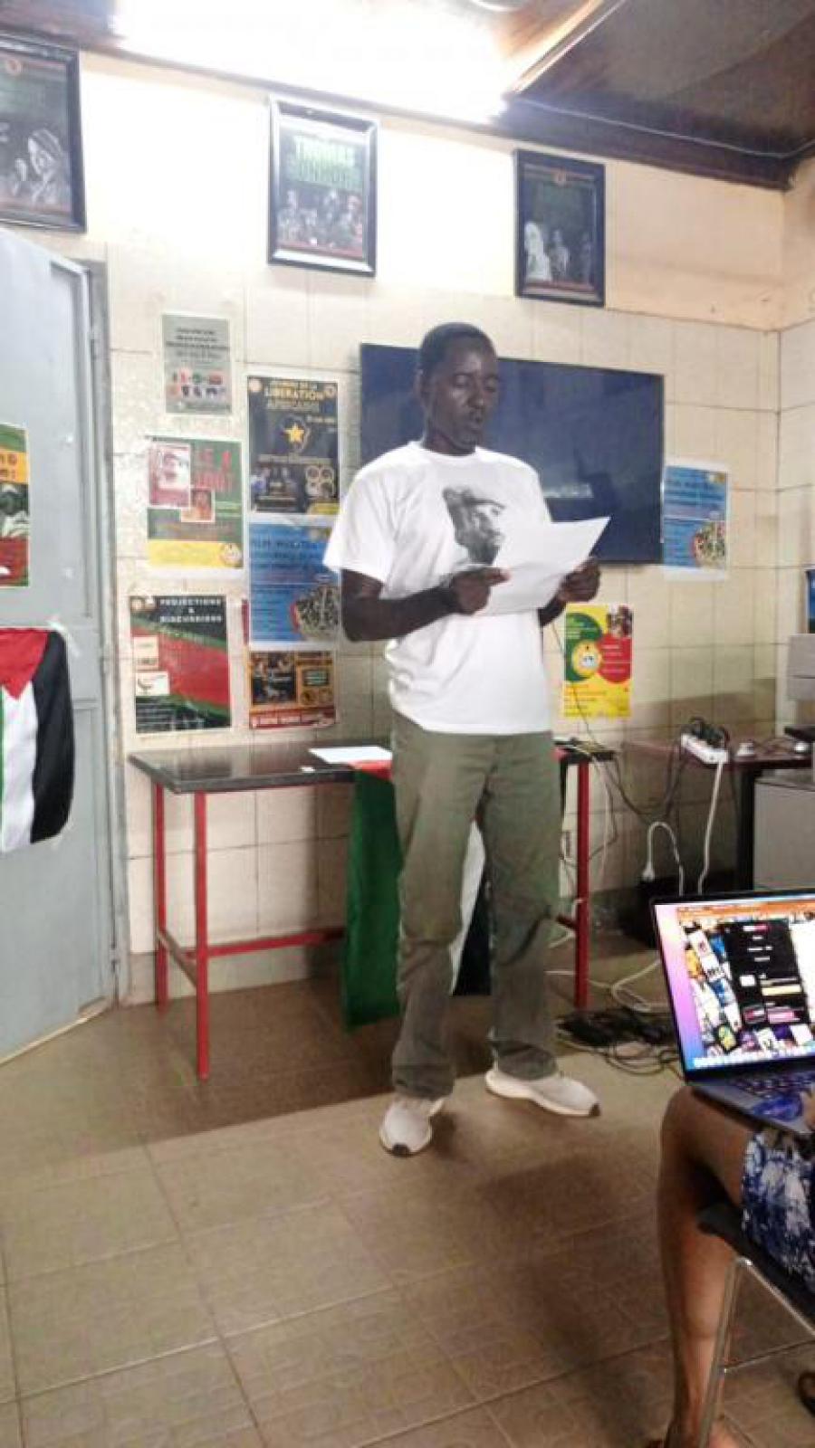 Jornada de condena a la agresión del pueblo de Palestina en Burkina Faso.