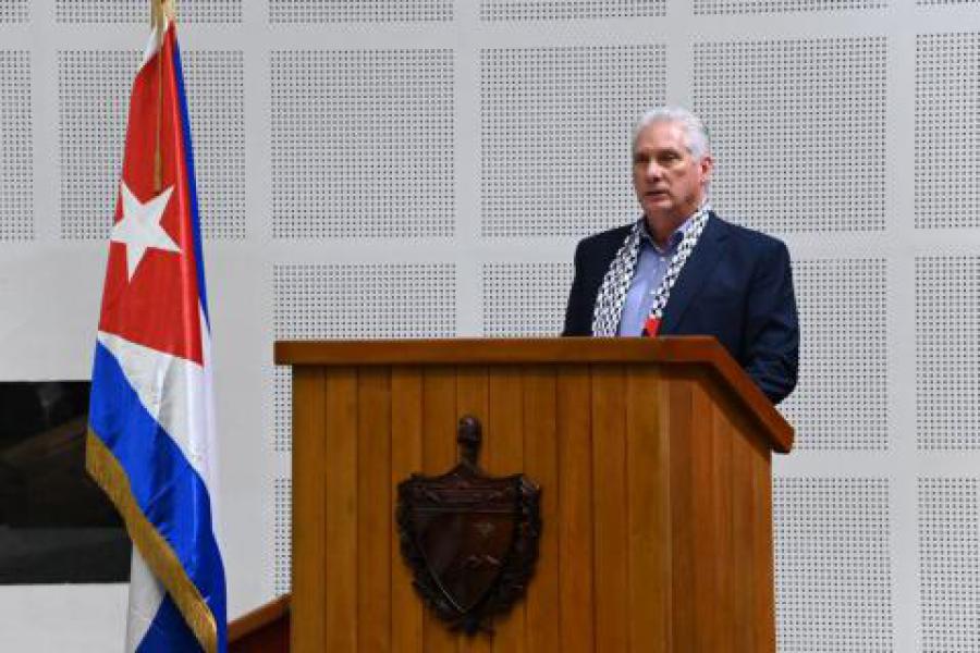 Presidente de Cuba, Miguel Díaz-Canel Bermúdez. 