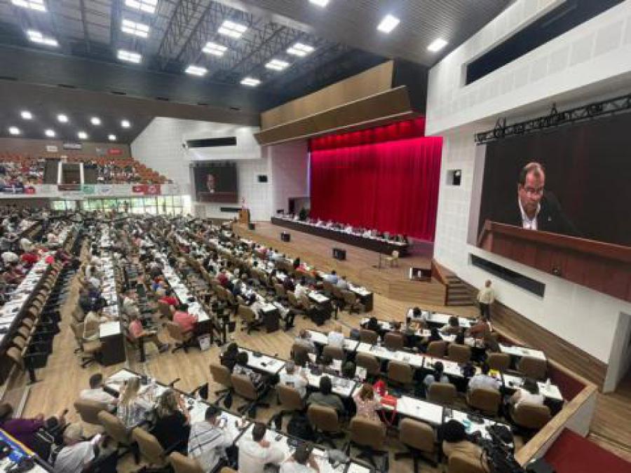 Encuentro Internacional en Solidaridad con Cuba y contra el Imperialismo, celebrado en el Palacio de Convenciones de La Habana, 2 de mayo de 2024.