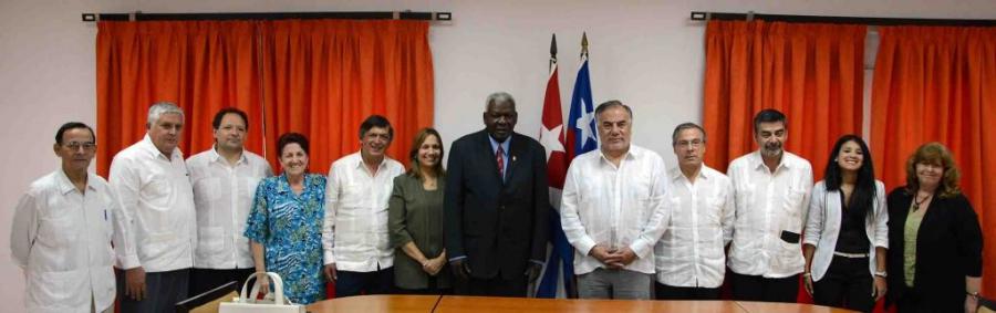 Delegación del Congreso de Chile es recibida por presidente de la ANPP