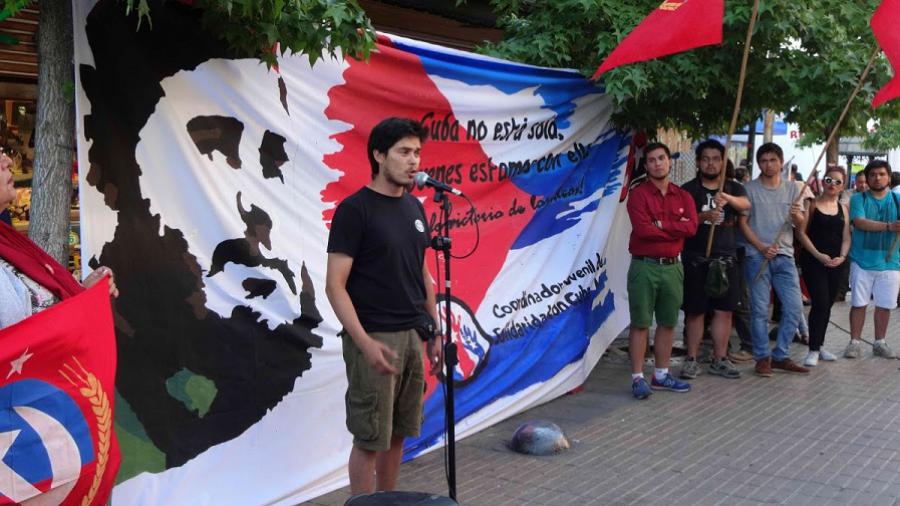 Homenaje a Fidel en Talca
