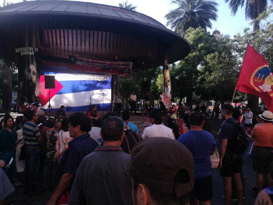 Acto en Plaza de Armas