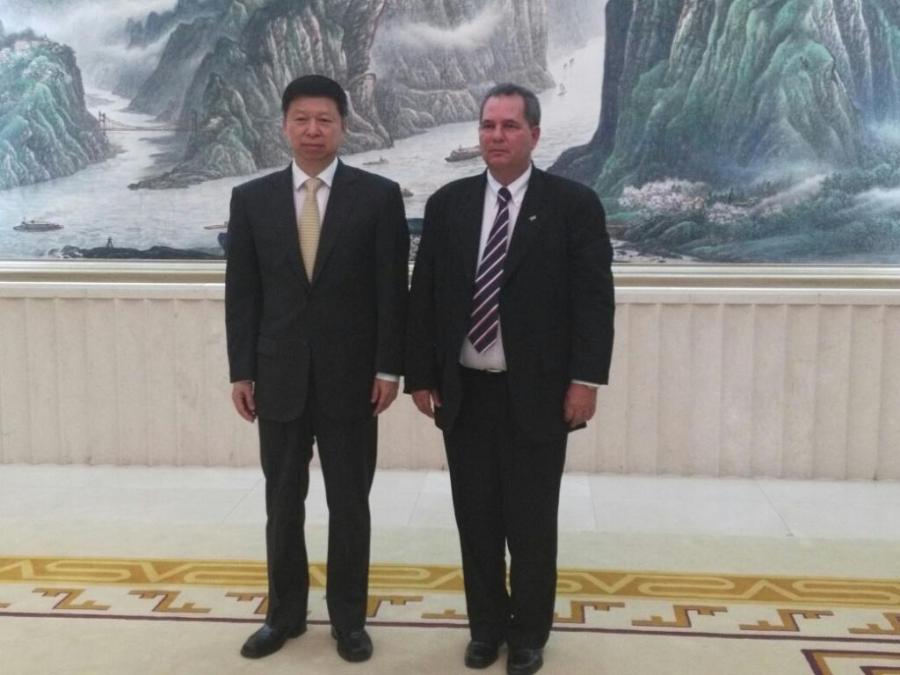 Delegación del Partido es recibida por Song Tao, Jefe del Departamento de Relaciones Internacionales del Comité Central del Partido Comunista de China