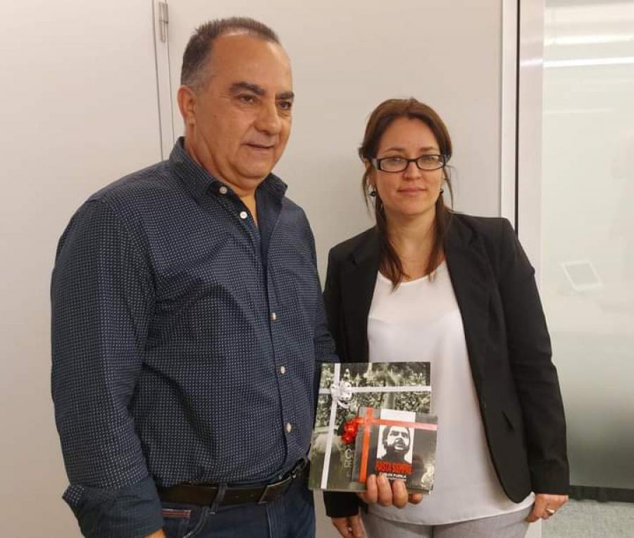 Eurodiputado chipriota, Giorgos Georgiou y Embajadora en Bélgica, Yaira Jiménez sostienen encuentro.