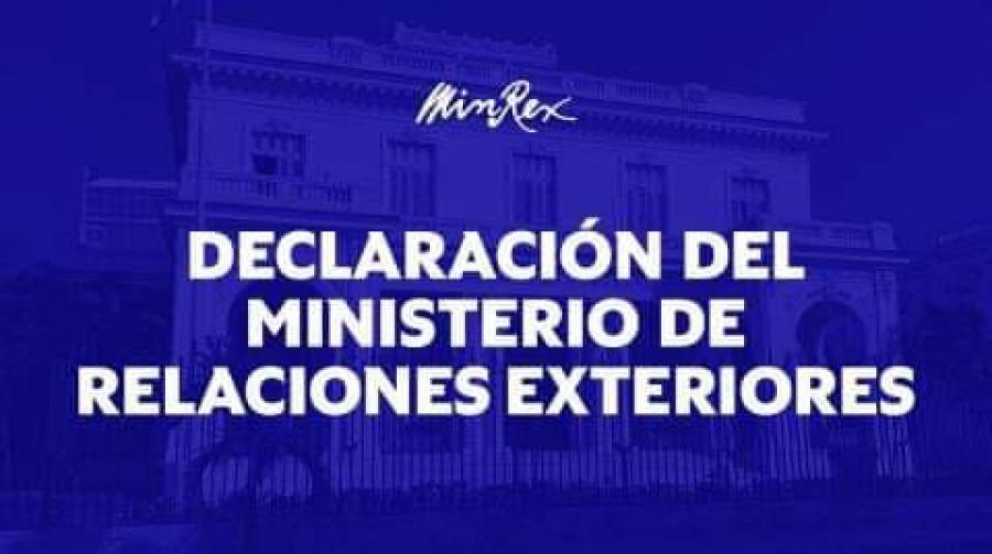 Declaración del Minrex Declaración del Minrex