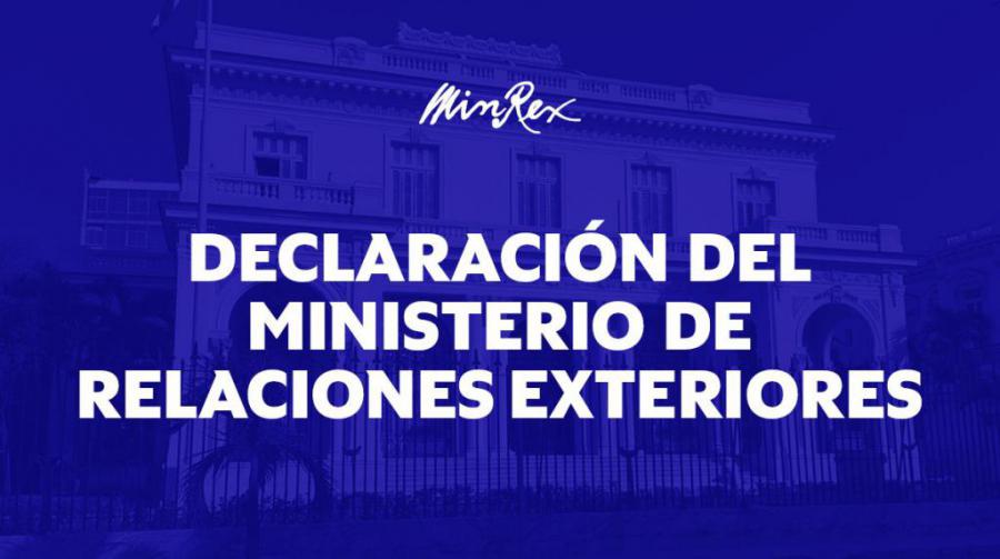 Declaración del MINREX