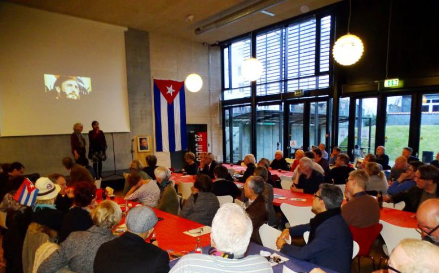 Commemoration of the 58th anniversary of the Cuban Revolution and homage to Fidel Castro in Denmark