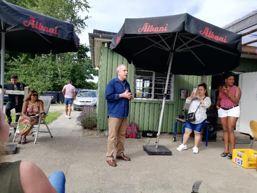 Encuentro con el Grupo de Cubanos en Dinamarca.