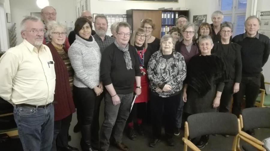 Gathering of the Cuban Ambassador in Demark with a group of Danes in Randers