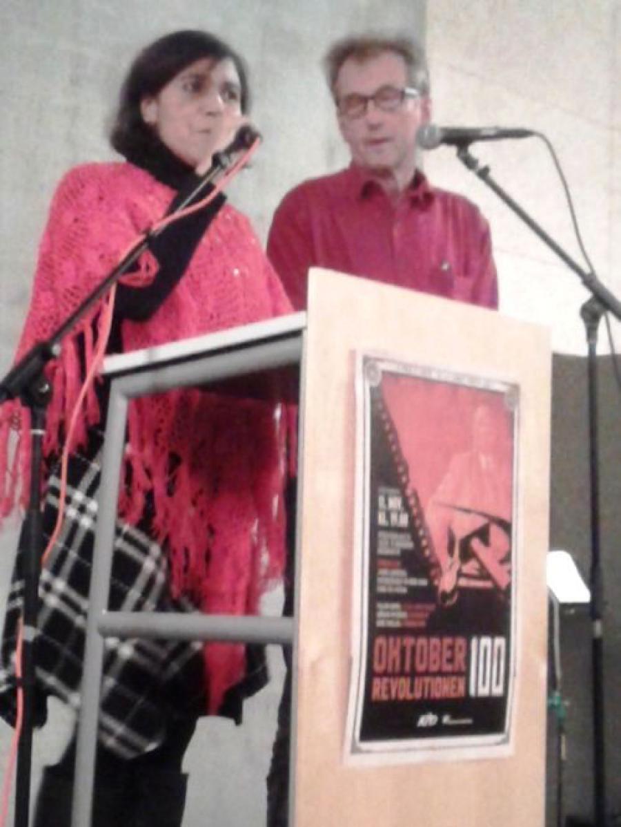 Cuban Ambassador to Denmark delivered a speech on the occasion of the 100th anniversary of the October Revolution