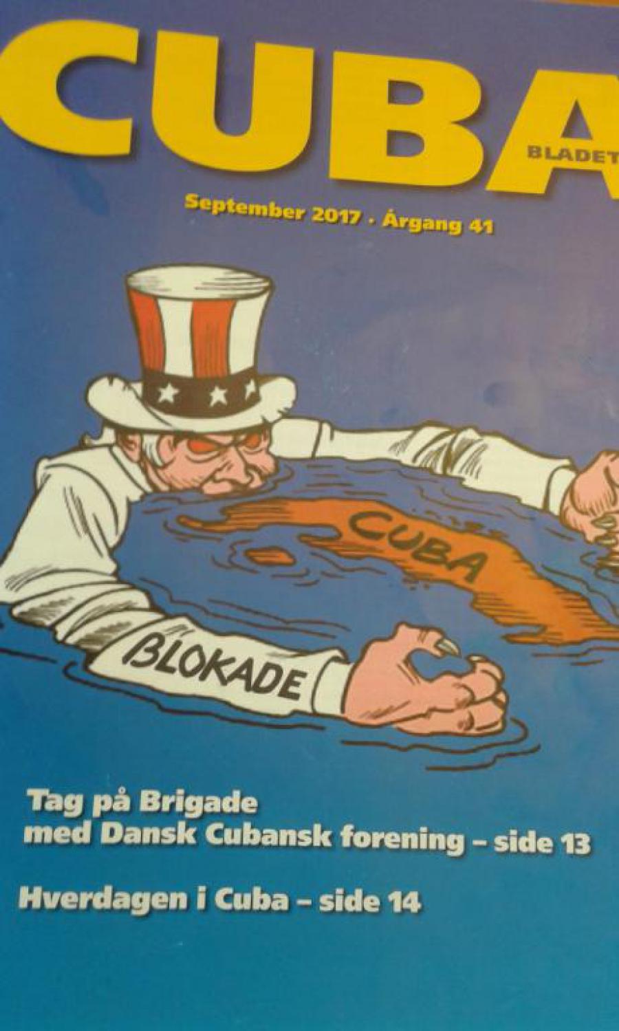 Portada de la Revista Cuba Bladet. Edición de Septiembre 2017
