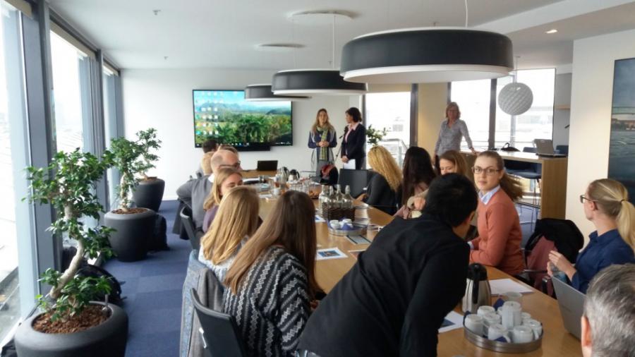 Ambassador of Cuba to Denmark attends to the final presentation of master's degree students at Aalborg University, campus Copenhagen