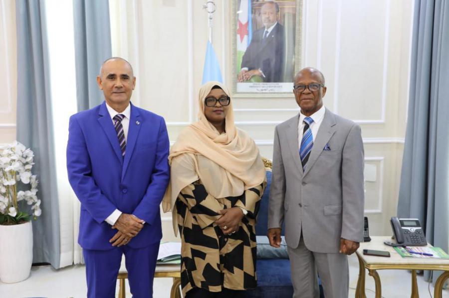 La ministre de la Santé de la République de Djibouti a reçu en visite de courtoisie l’ambassadeur de Cuba