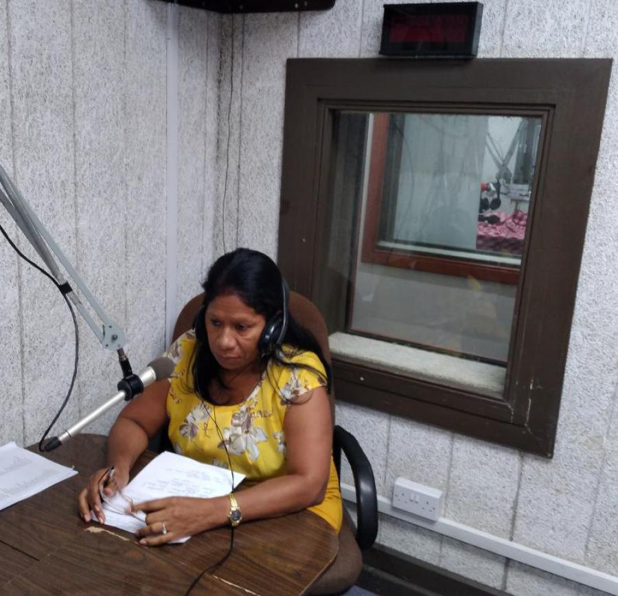 Interview on the radio of Dominica of the Head of the Cuban Brigade of Health Collaborators.