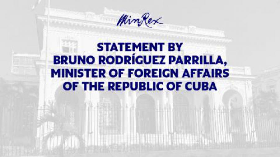 Statement of Bruno Rodríguez Parrilla, Cuban Minister of Foreign Affairs in the 46th Session of the Human Rights Council.