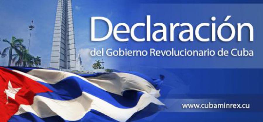 Declaración del MINREX