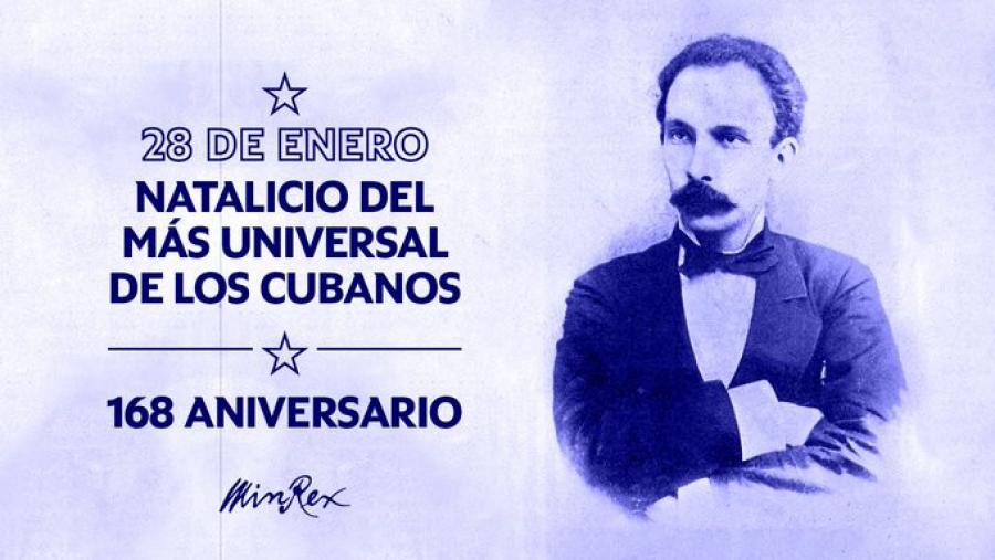 Conmemoran en Dominica 168 aniversario del natalicio de José Martí.