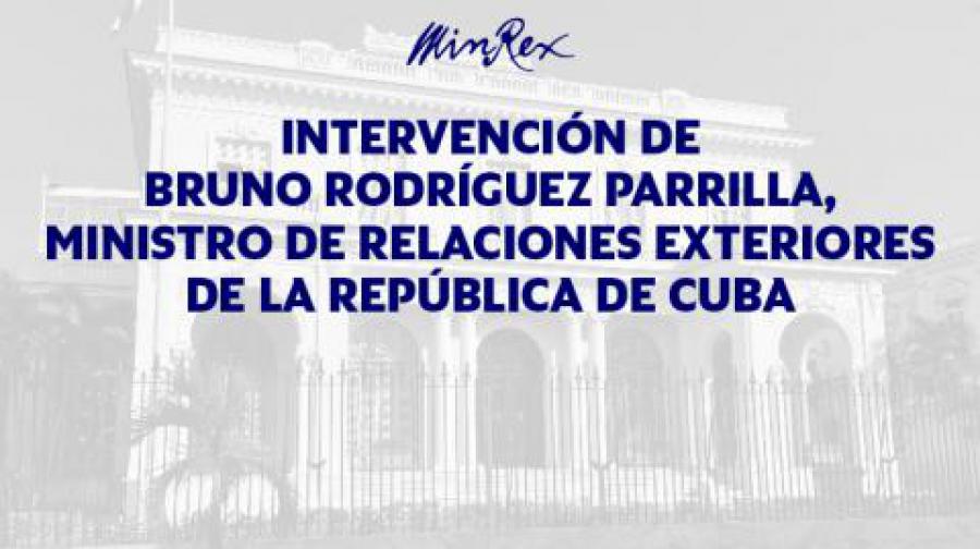 Intervención Reunión Ministerial sobre la eliminación del racismo, la xenofobia y la discriminación. 18 de febrero de 2021