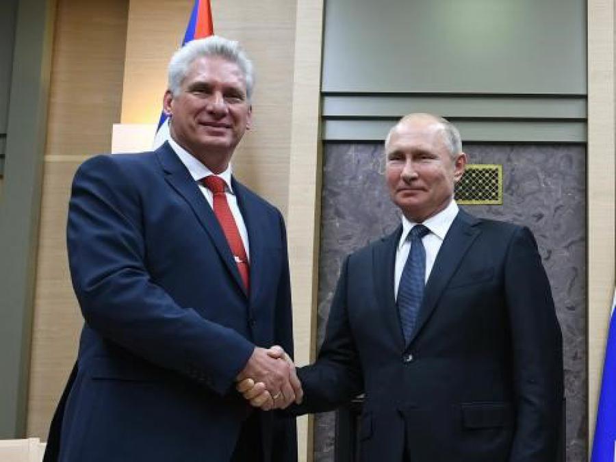 Sostienen conversación telefónica Presidentes de Cuba y Rusia