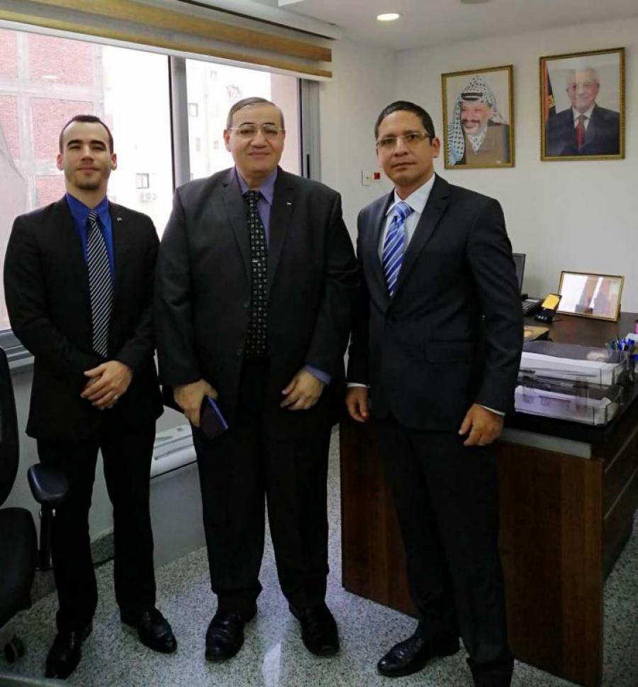 Cuban Officials discuss matters of interest with Political Counselor of the Palestinian Embassy in Cairo