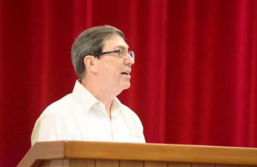 Ministro de Relaciones Exteriores durante su alocución